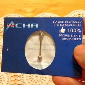 New EO gas sterilized 316L Surgical Steel Stud